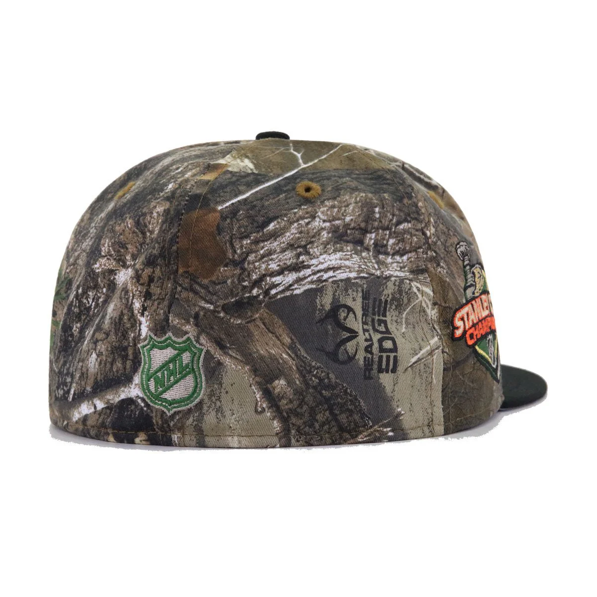 Anaheim Ducks Real Tree Edge Camouflage Black 2007 Stanley Cup Champions New Era 59Fifty Fitted - Image 3