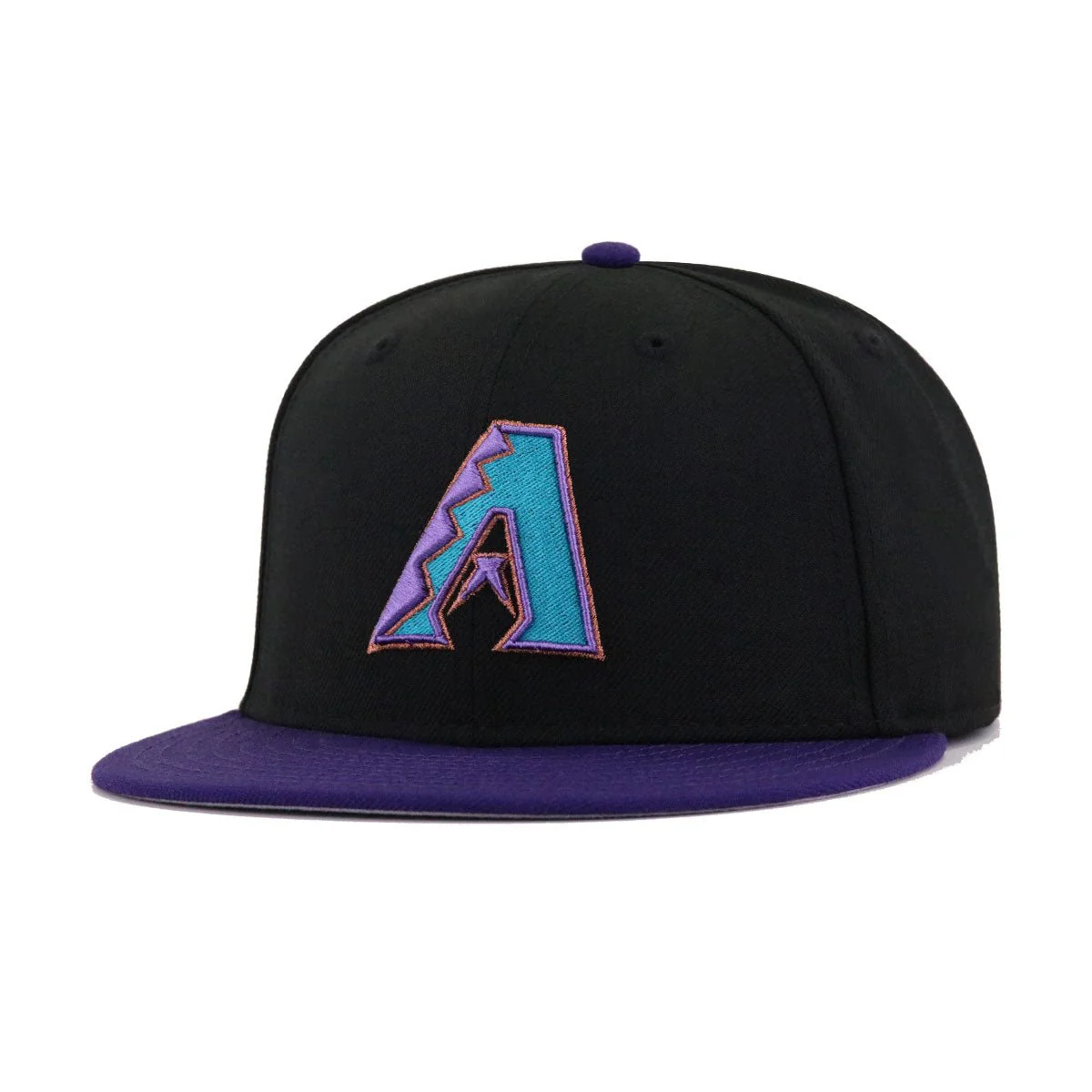 Arizona Diamondbacks Black Purple Cooperstown AC New Era 59Fifty Fitted