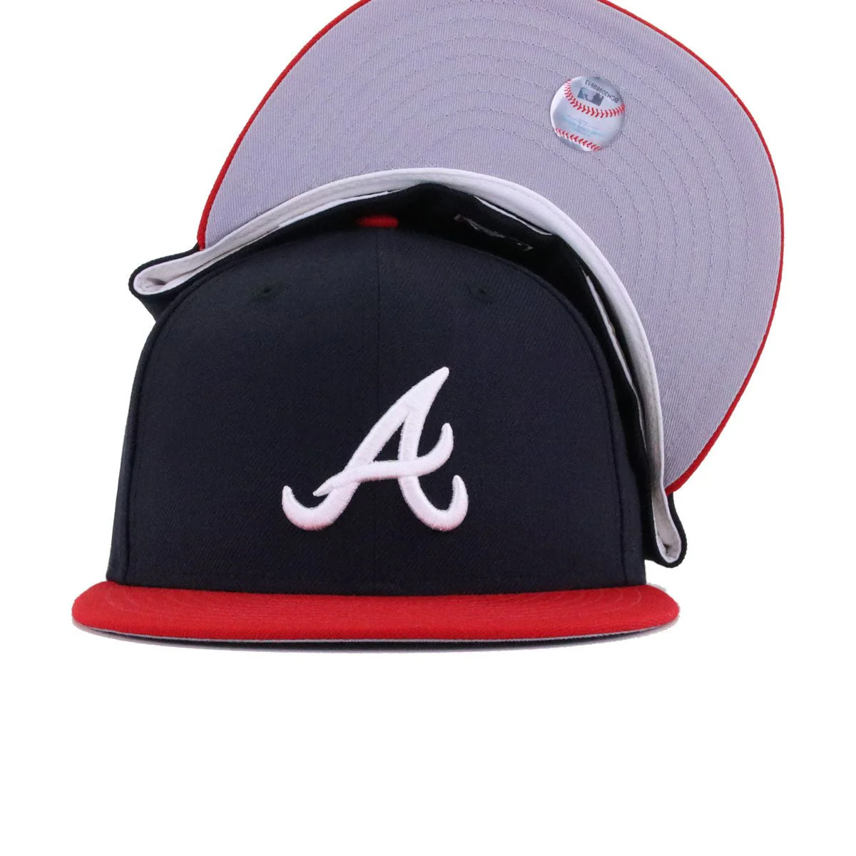 Atlanta Braves Navy Scarlet Cooperstown AC New Era 59Fifty Fitted - Image 5