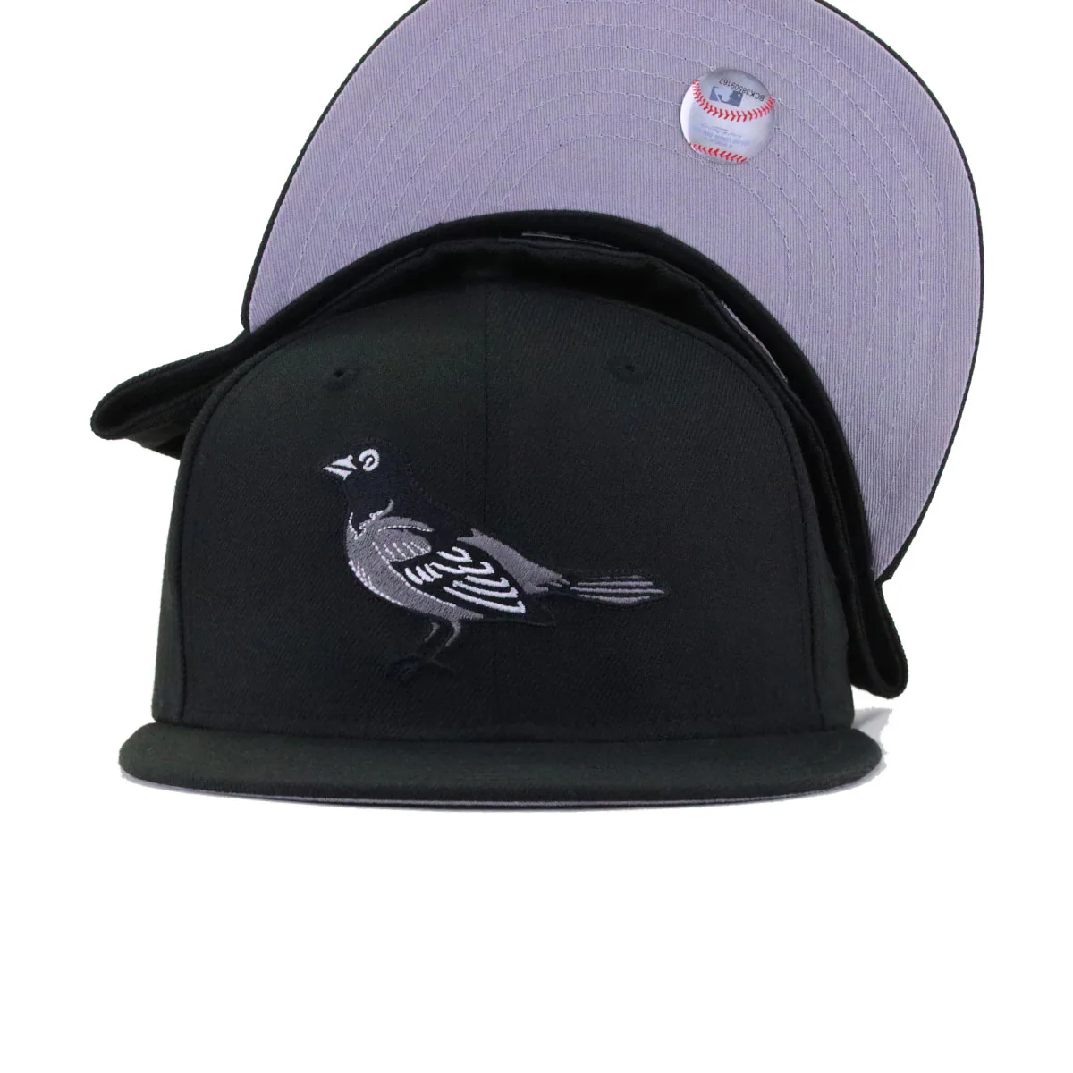 Baltimore Orioles Black Crow New Era 59Fifty Fitted - Image 4