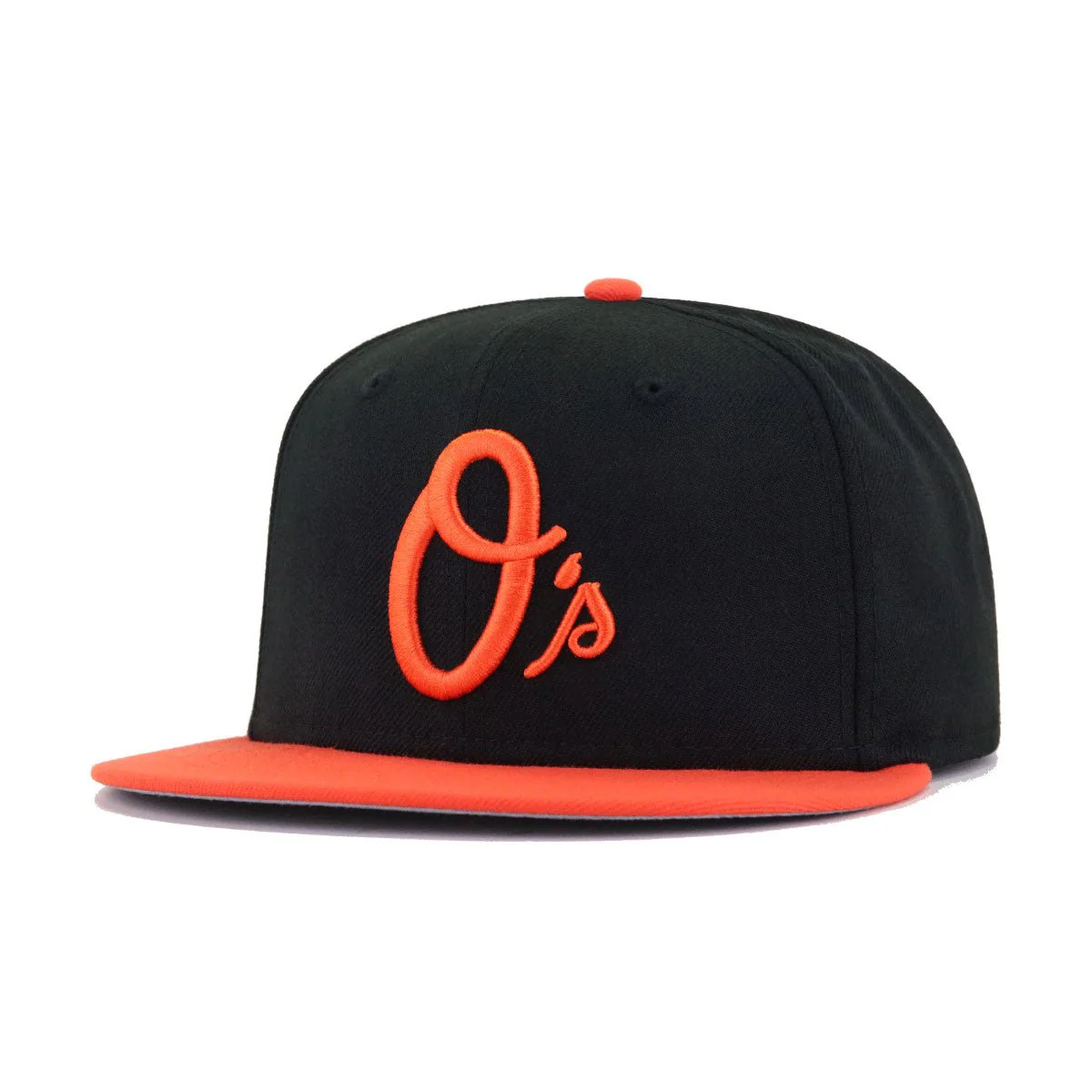 Baltimore Orioles Black Orange Cooperstown AC New Era 59Fifty Fitted