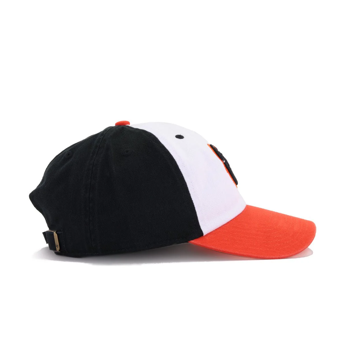 Baltimore Orioles White Black Orange 47 Brand Clean Up Dad Hat - Image 3