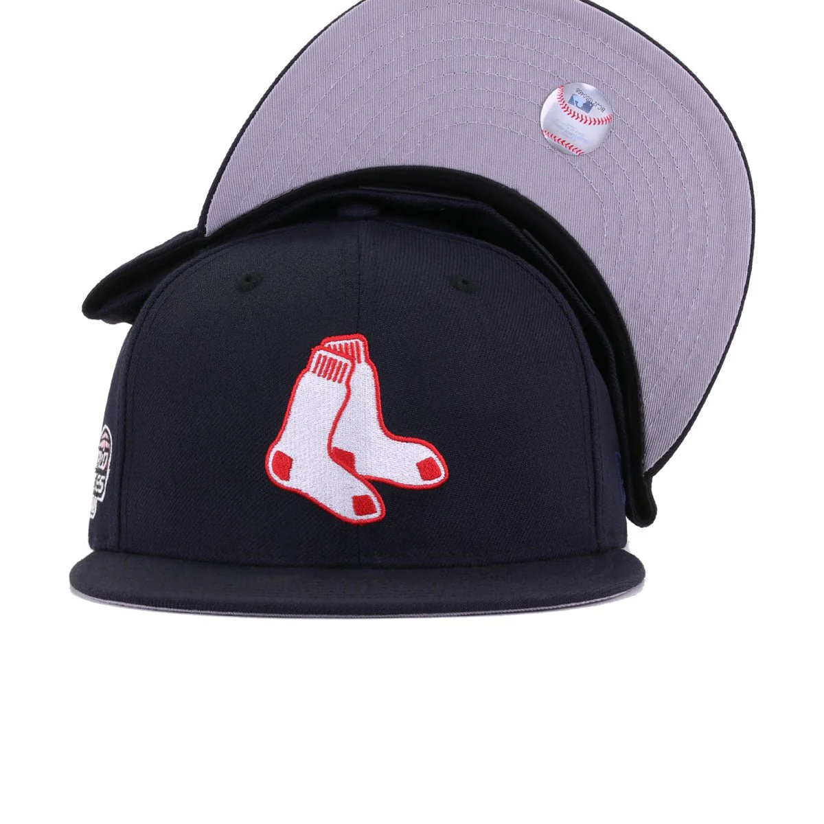 Boston Red Sox Navy BLOODY SOCK 2004 World Series New Era 59Fifty Fitte - Image 5