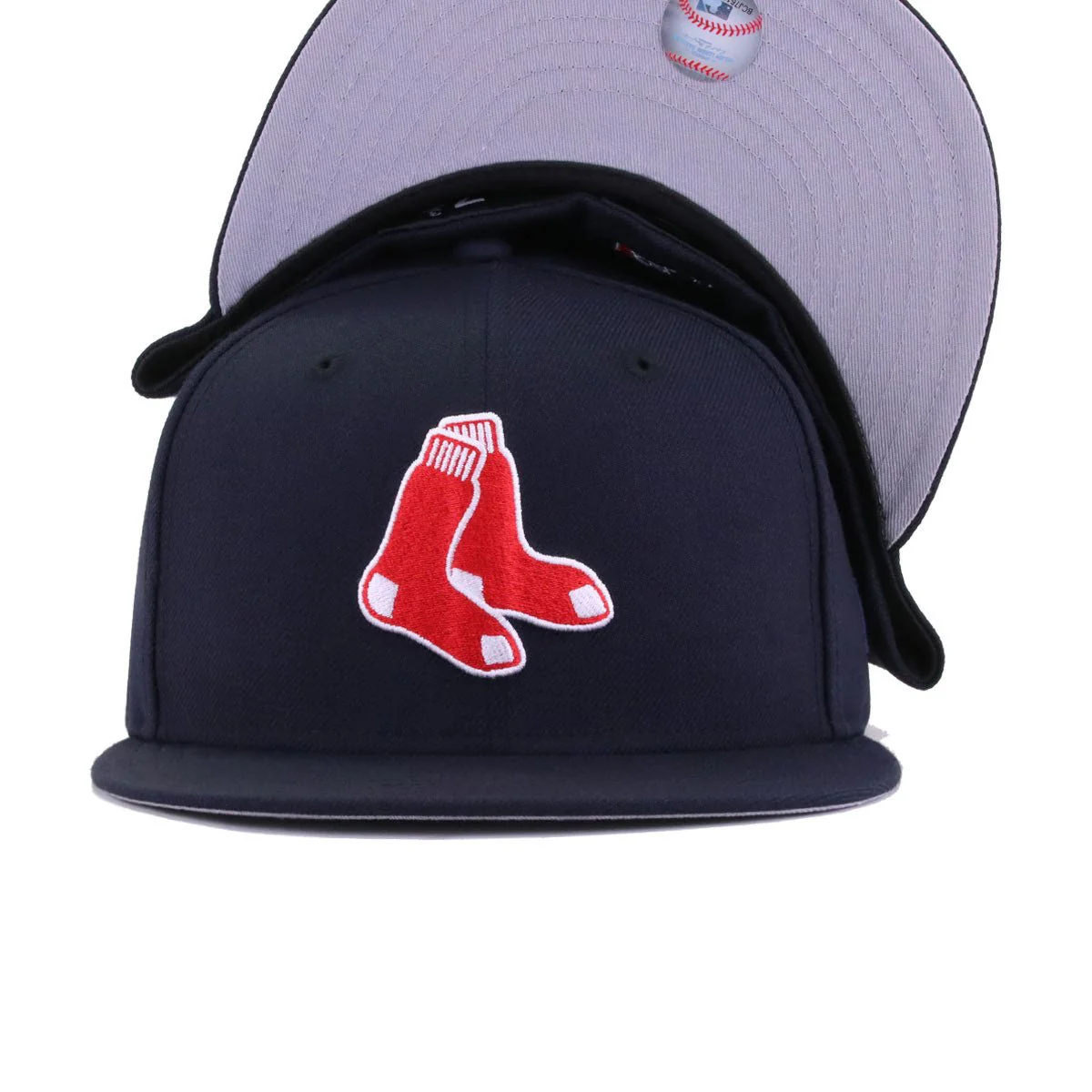 Boston Red Sox Navy Socks New Era 59Fifty Fitted - Image 5