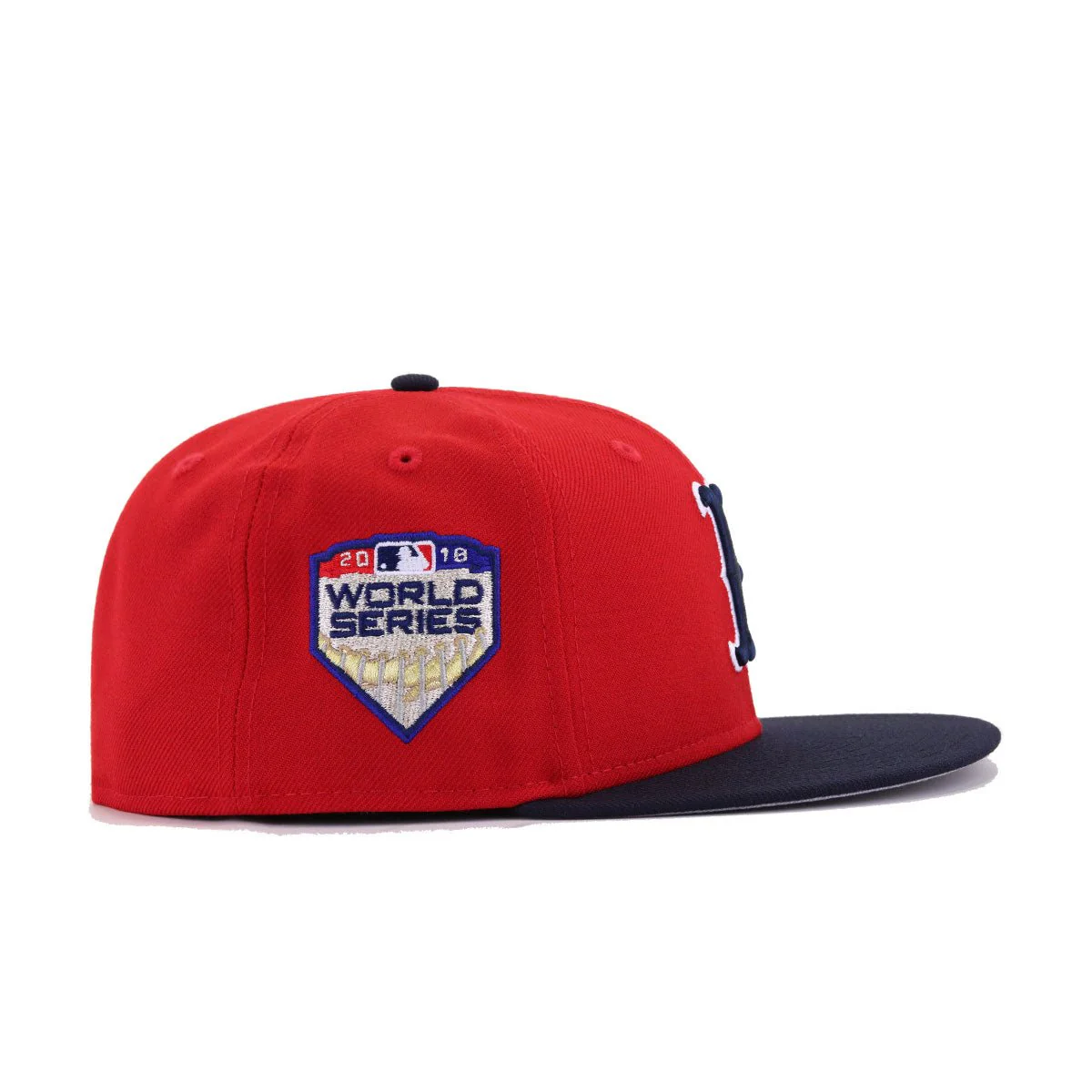 Boston Red Sox Scarlet Navy 2018 World Series New Era 59Fifty Fitted - Image 2