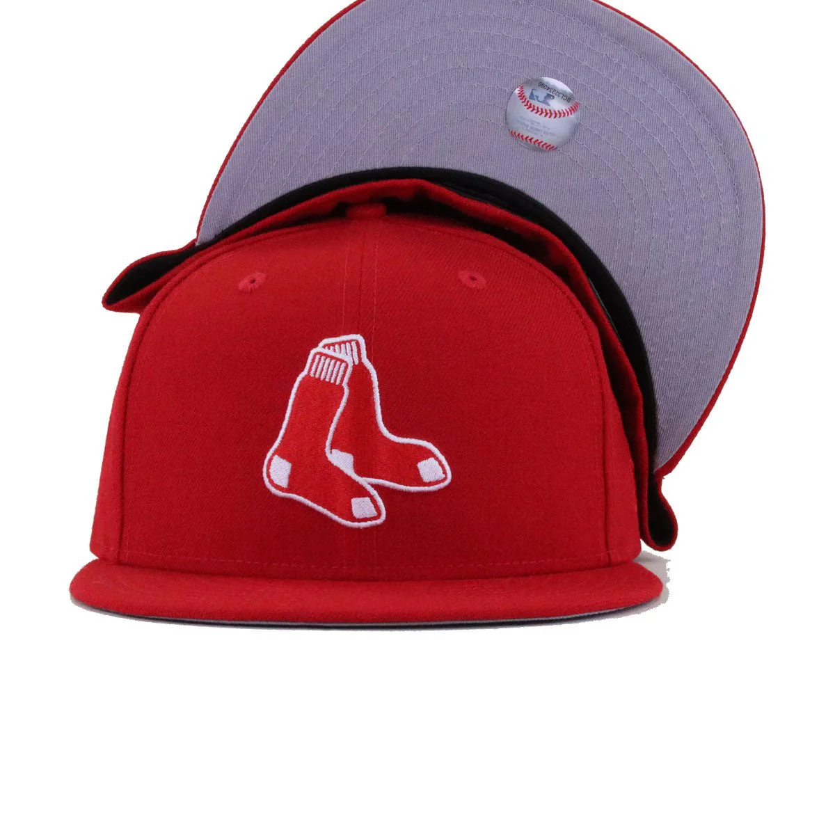 Boston Red Sox Scarlet Socks New Era 59Fifty Fitted - Image 4
