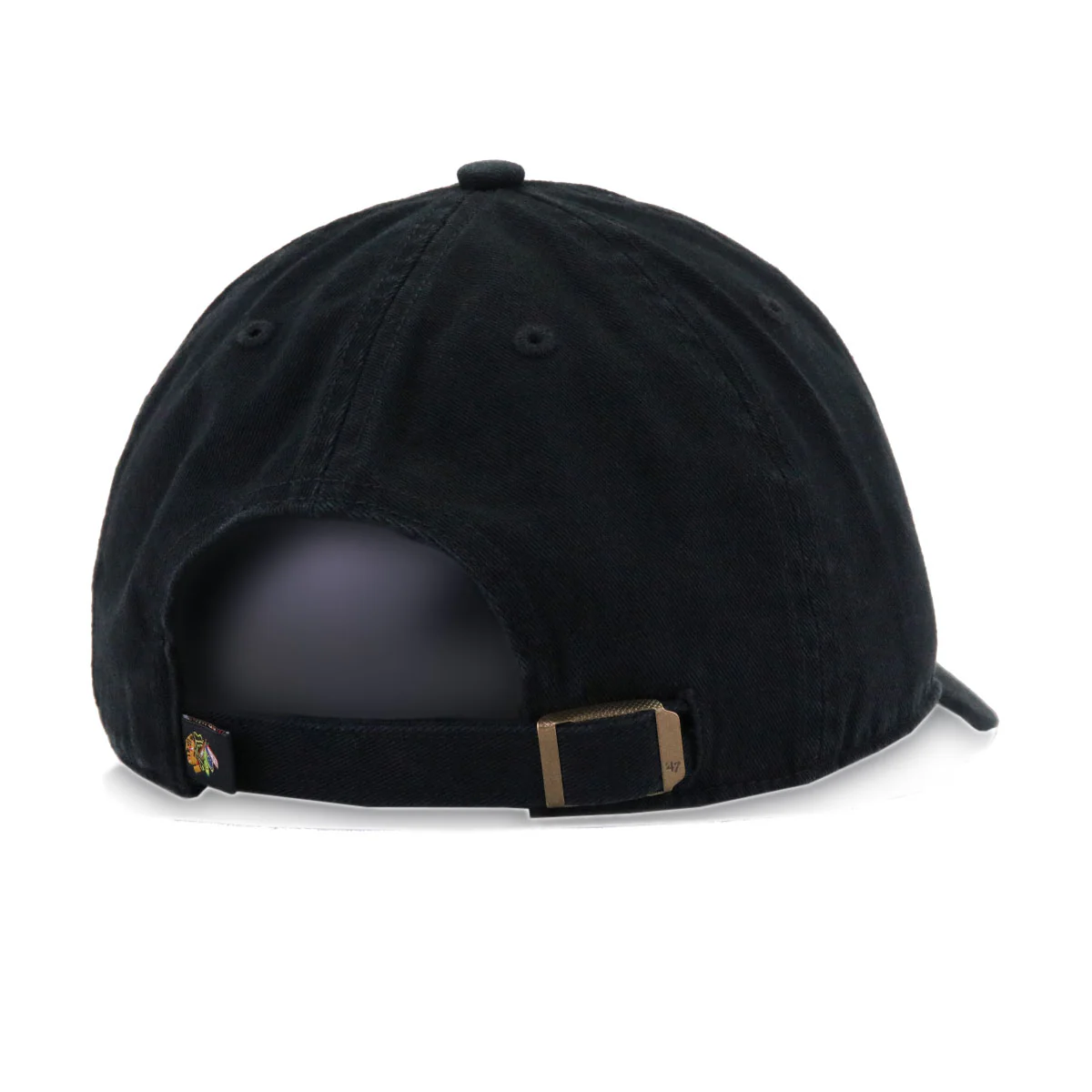 Chicago Blackhawks Black 47 Brand Clean Up Dad Hat - Image 4