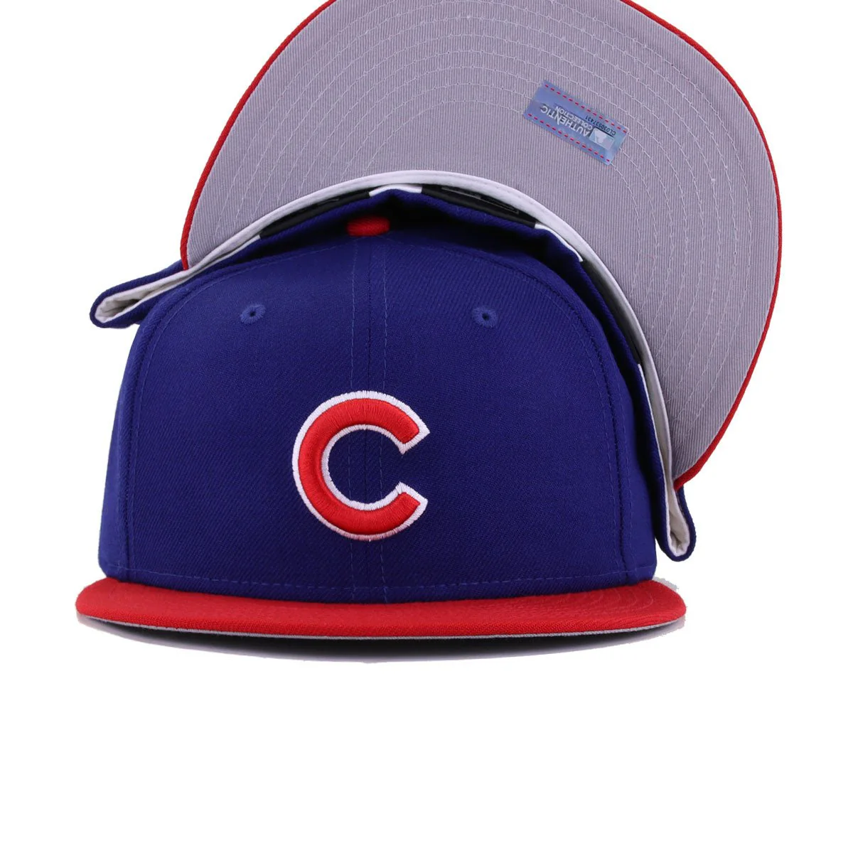 Chicago Cubs Dark Royal Blue Scarlet Cooperstown AC New Era 59Fifty Fitted - Image 5