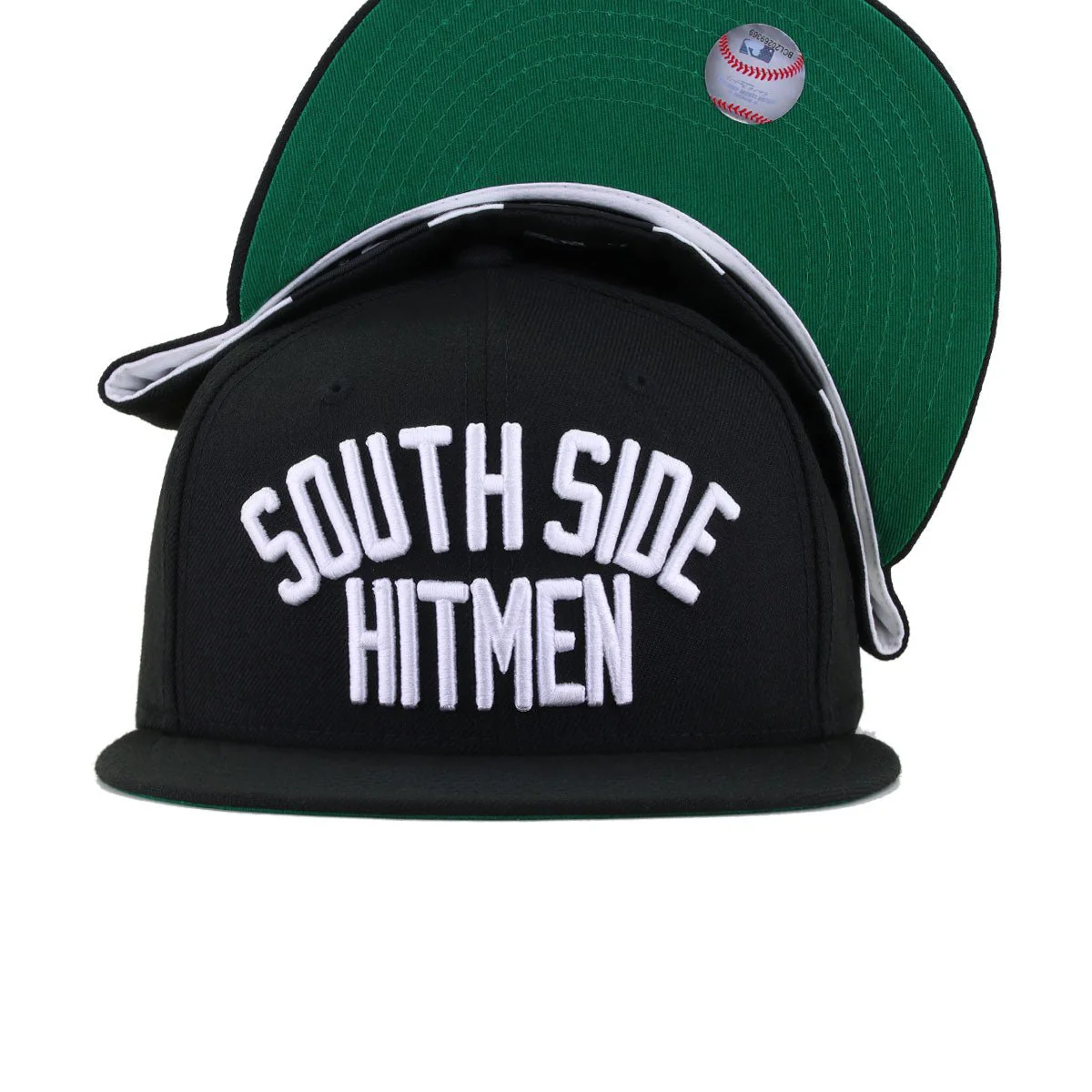 Chicago White Sox Black South Side Hitmen Green Bottom New Era 59Fifty Fitted - Image 4