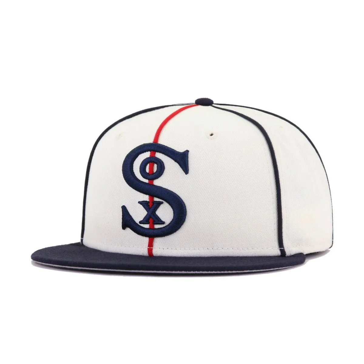 Chicago White Sox Chrome Navy Cooperstown AC New Era 59Fifty Fitted
