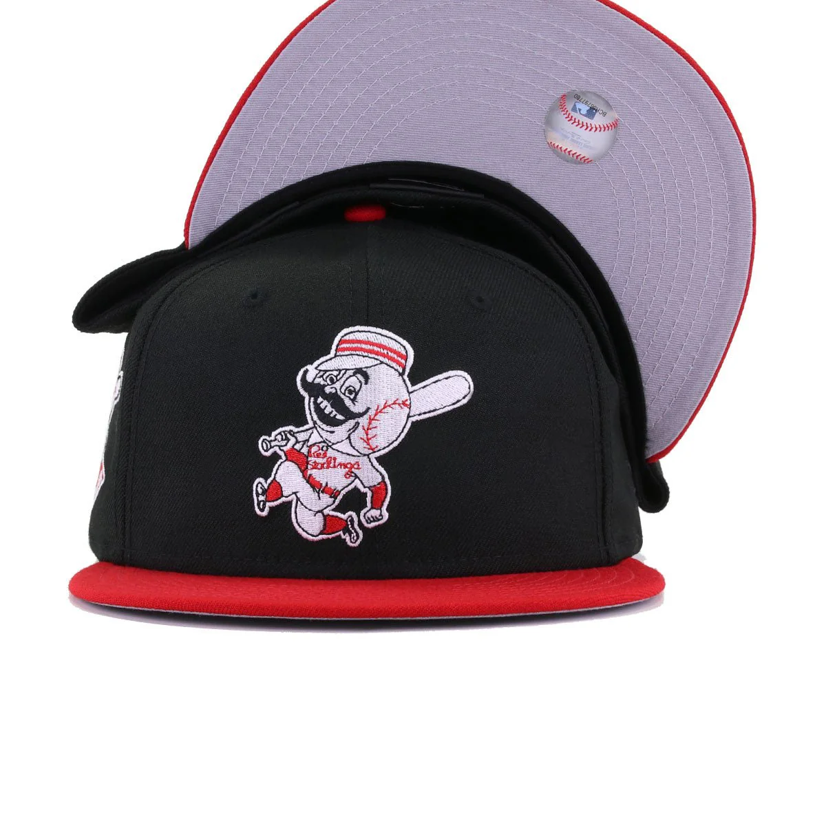 Cincinnati Reds Black Scarlet 1953 All Star Game New Era 59Fifty Fitted - Image 5