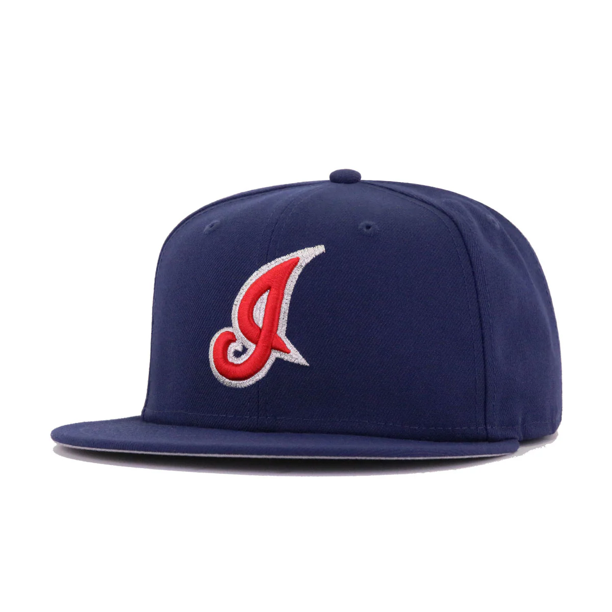 Cleveland Indians Light Navy Cooperstown AC New Era 59Fifty Fitted