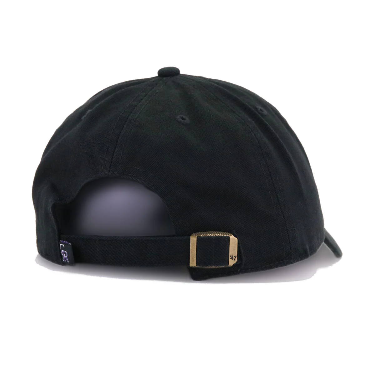 Colorado Rockies Black 47 Brand Clean Up Dad Hat - Image 4