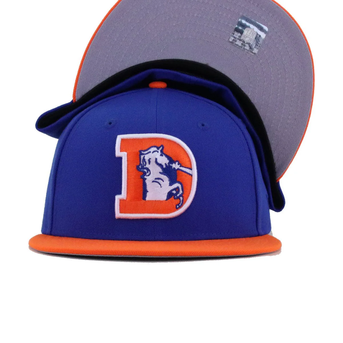 Denver Broncos Majestic Blue Rush Orange New Era 59Fifty Fitted - Image 4