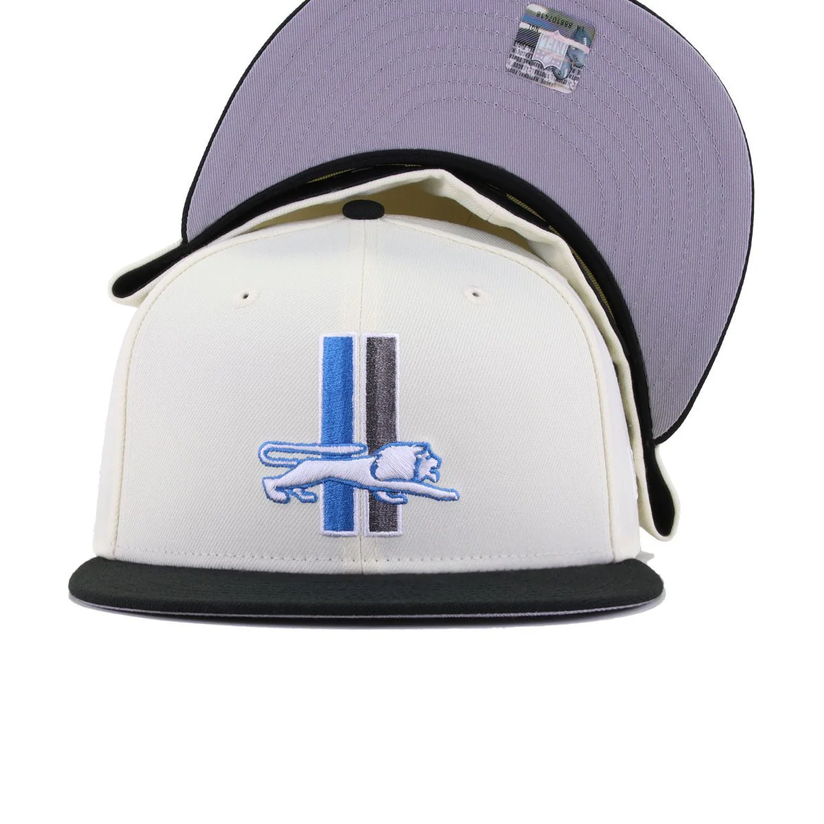 Detroit Lions Chrome Black 1961 New Era 59Fifty Fitted - Image 4