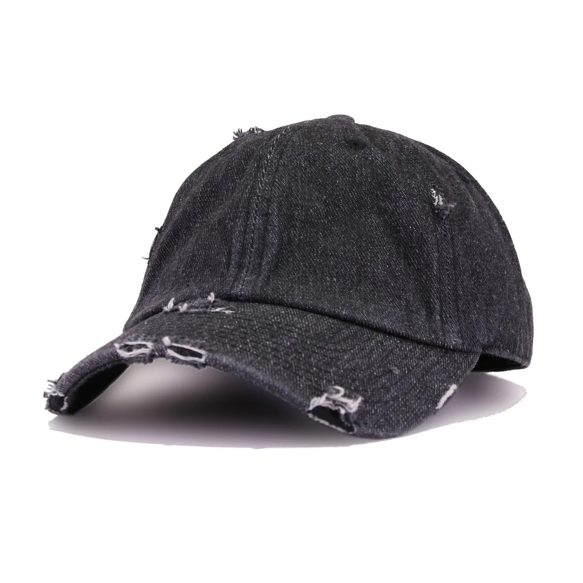 Distressed Black Denim KBEthos Vintage Dad Hat