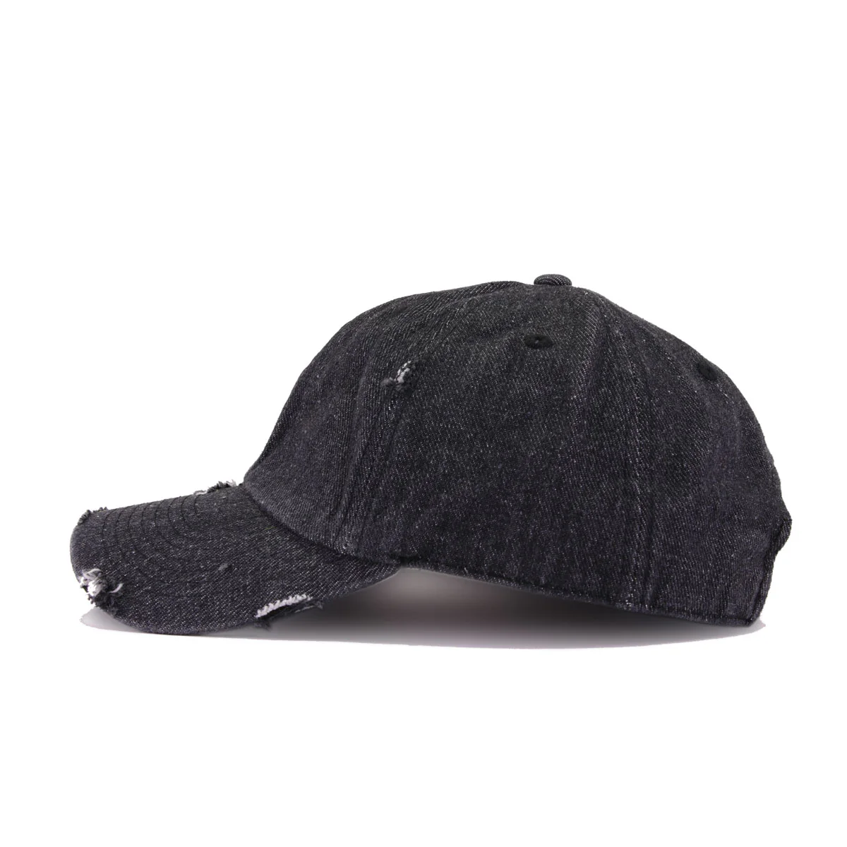 Distressed Black Denim KBEthos Vintage Dad Hat - Image 2