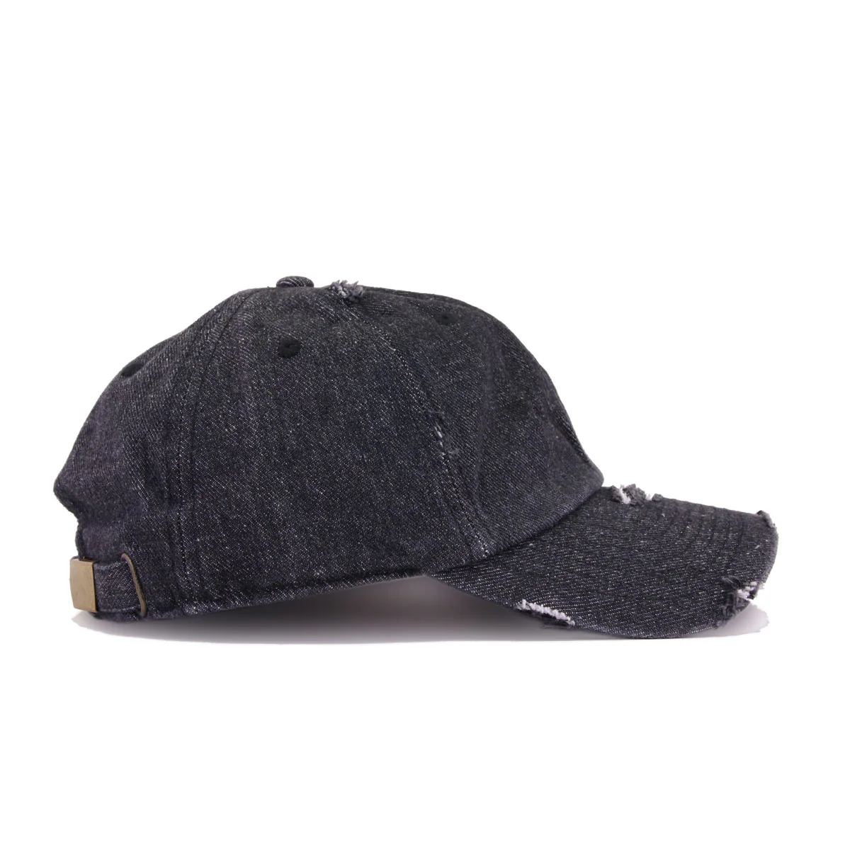 Distressed Black Denim KBEthos Vintage Dad Hat - Image 3