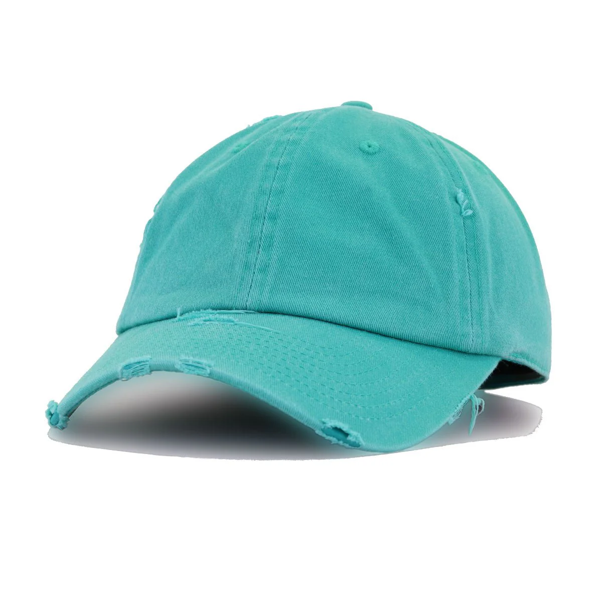 Distressed Pigmented Turquoise KBEthos Vintage Dad Hat