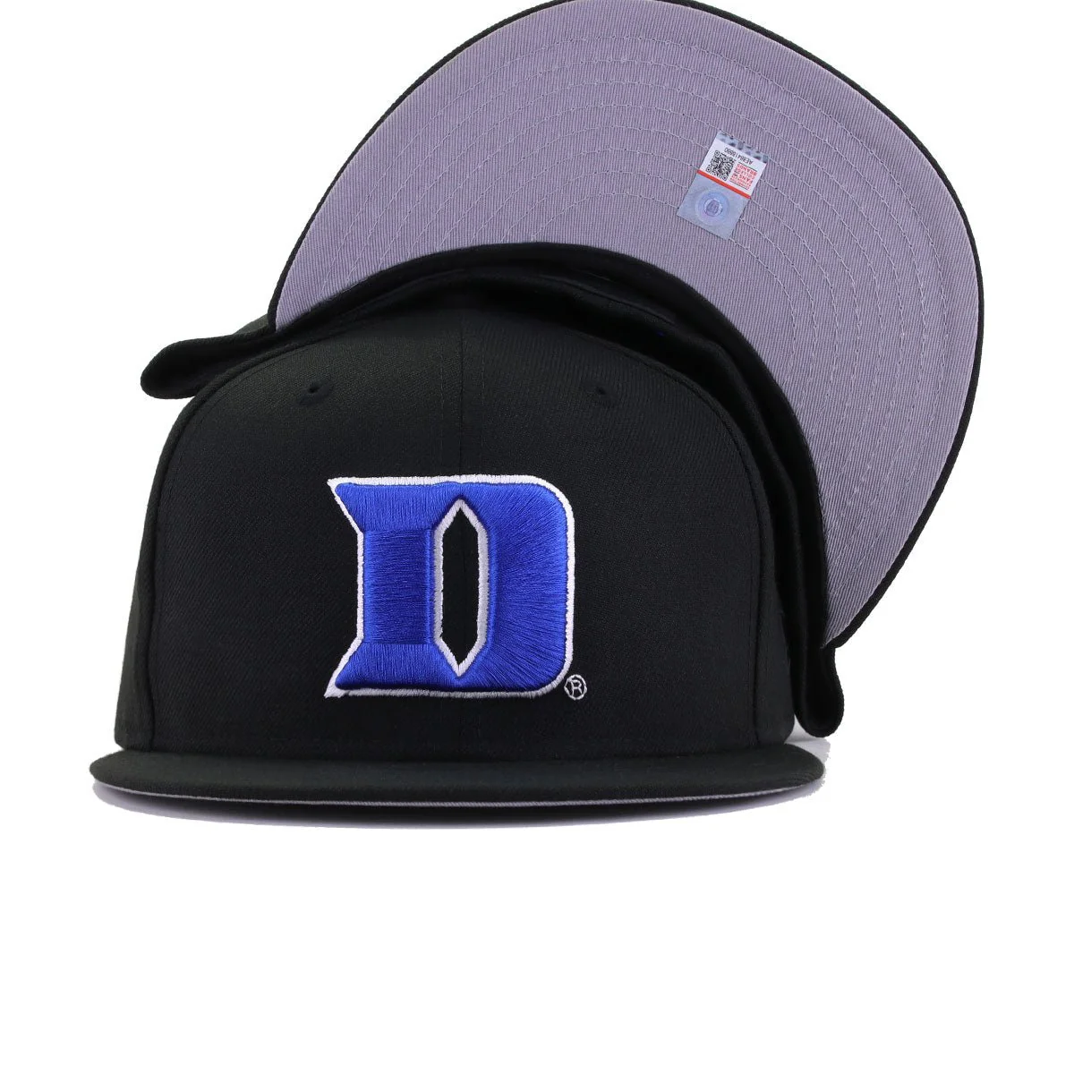 Duke University Blue Devils Black New Era 59Fifty Fitted - Image 4