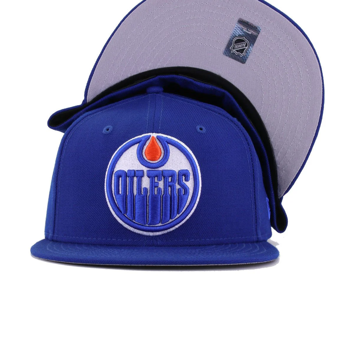 Edmonton Oilers Light Royal Blue New Era 59Fifty Fitted - Image 4