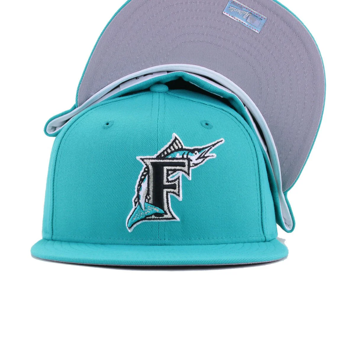 Florida Marlins Teal Cooperstown AC New Era 59Fifty Fitted - Image 5
