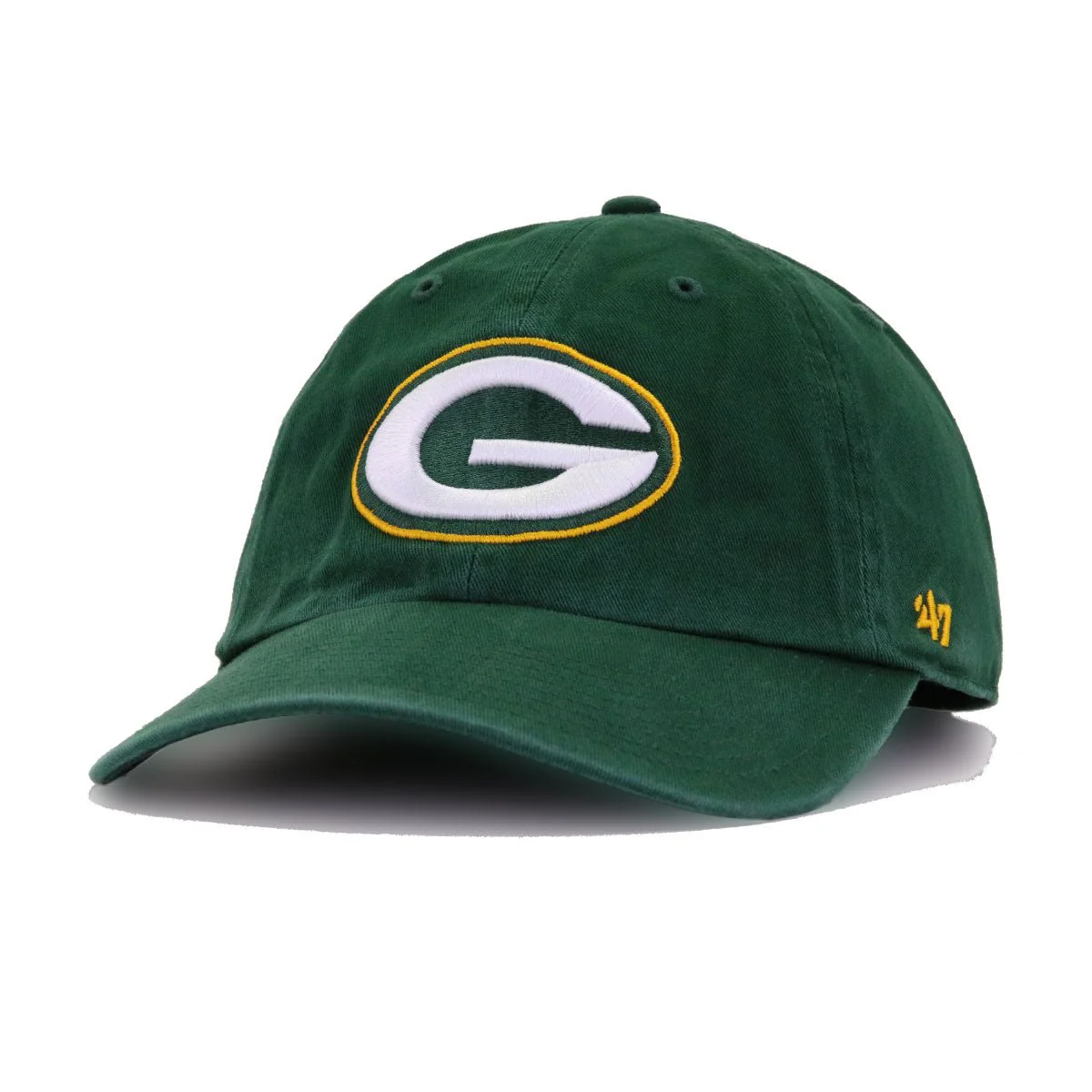 Green Bay Packers Dark Green 47 Brand Clean Up Dad Hat