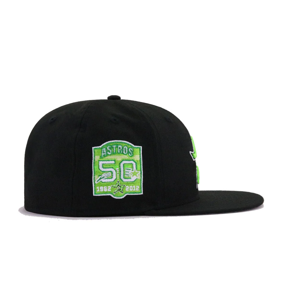 Houston Astros Black Neon Green 50th Anniversary New Era 59Fifty Fitted - Image 2