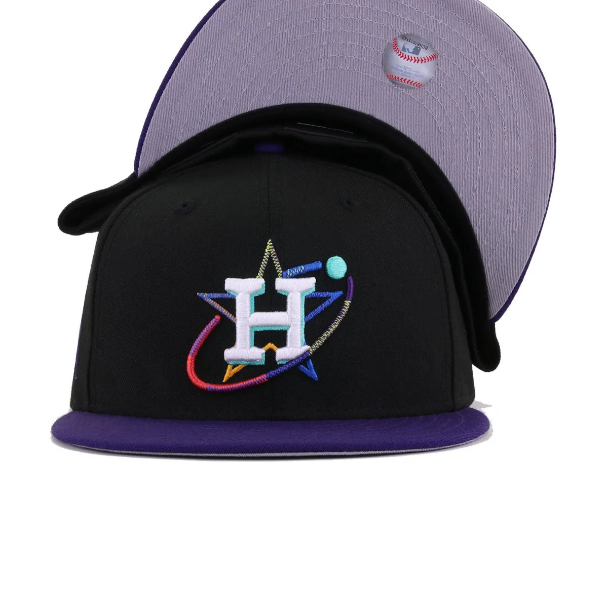 Houston Astros Black Purple ORION New Era 59Fifty Fitted - Image 5