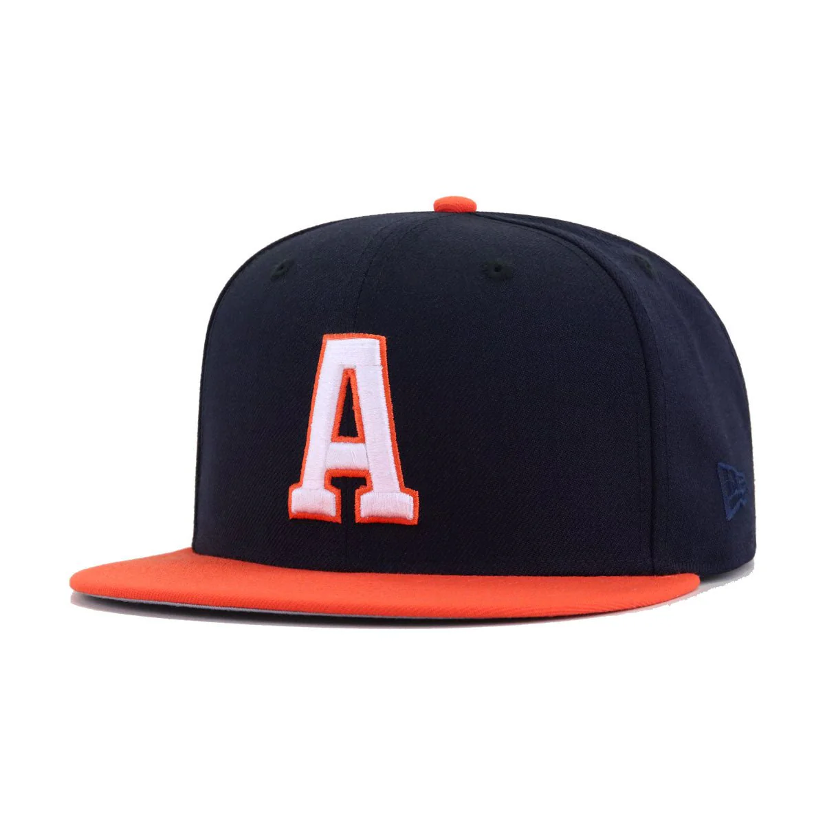 Houston Astros Navy Orange LIGATURE New Era 59Fifty Fitted