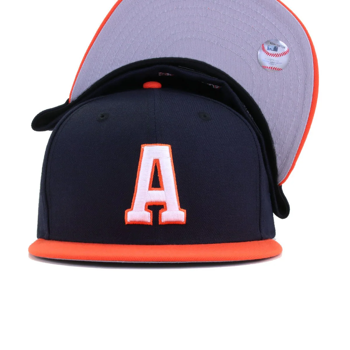 Houston Astros Navy Orange LIGATURE New Era 59Fifty Fitted - Image 4