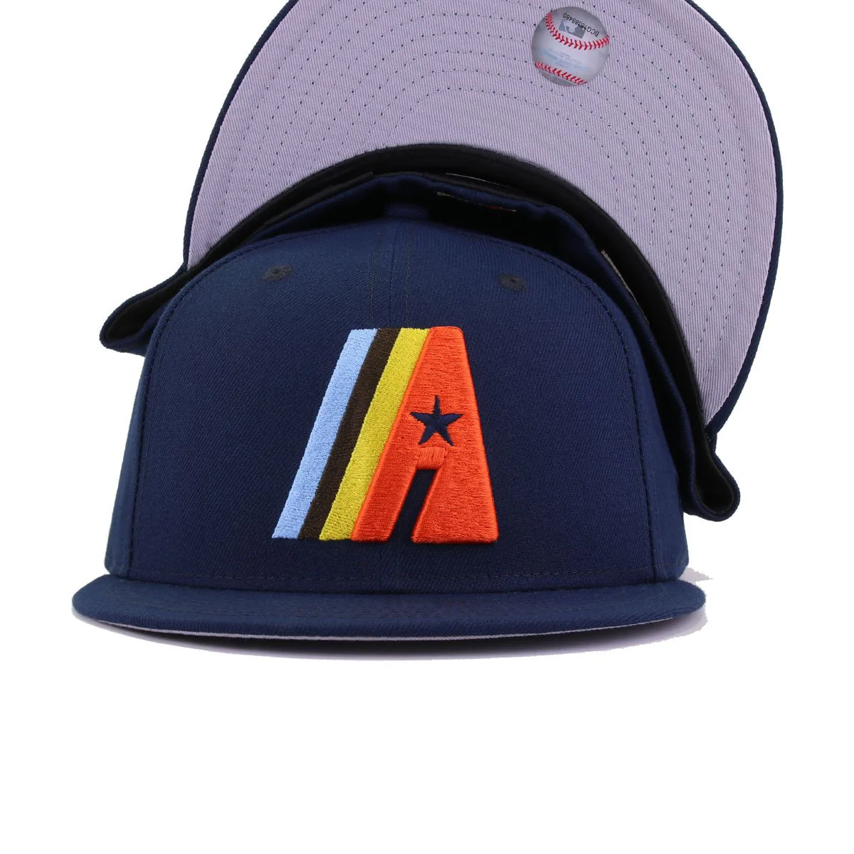 Houston Astros Oceanside Blue HIPPIE BUS New Era 59Fifty Fitted - Image 5