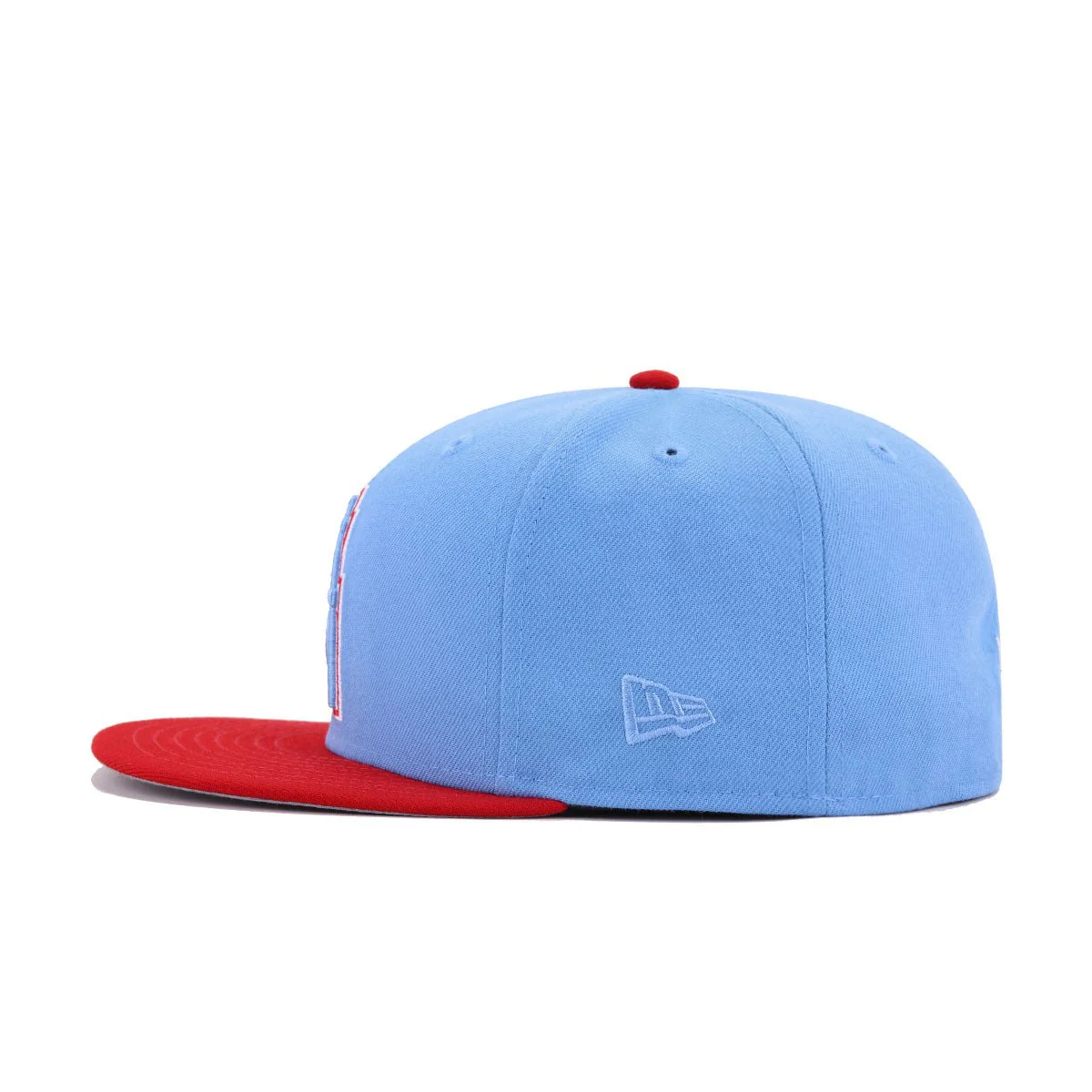 Houston Oilers Sky Blue Scarlet 50th Anniversary New Era 59Fifty Fitted - Image 3