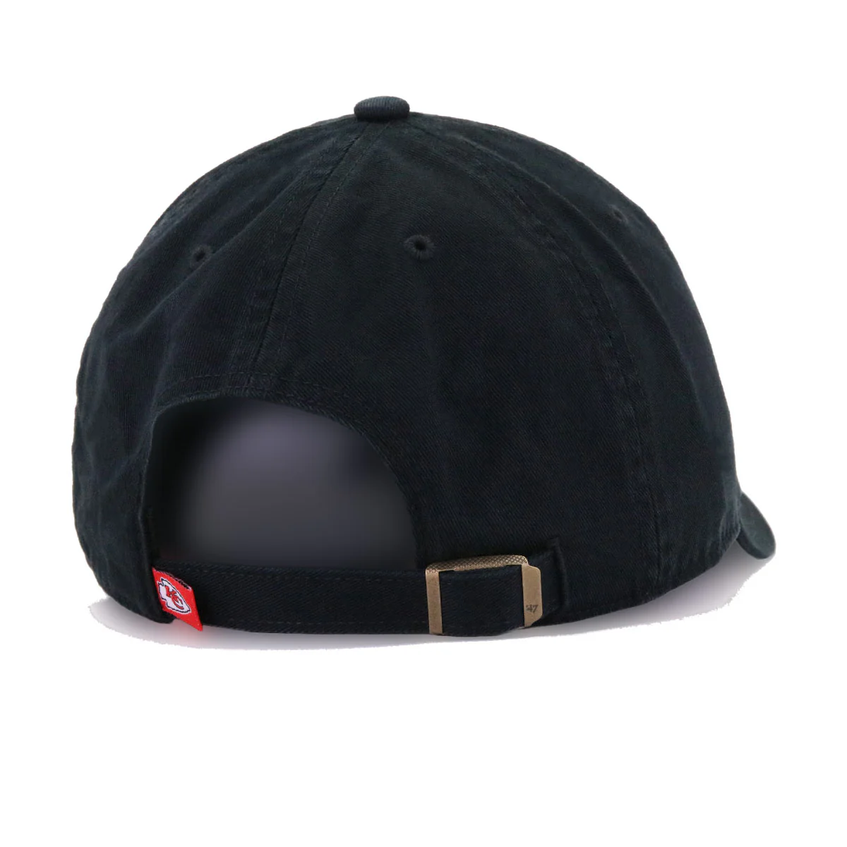 Kansas City Chiefs Black 47 Brand Clean Up Dad Hat - Image 4