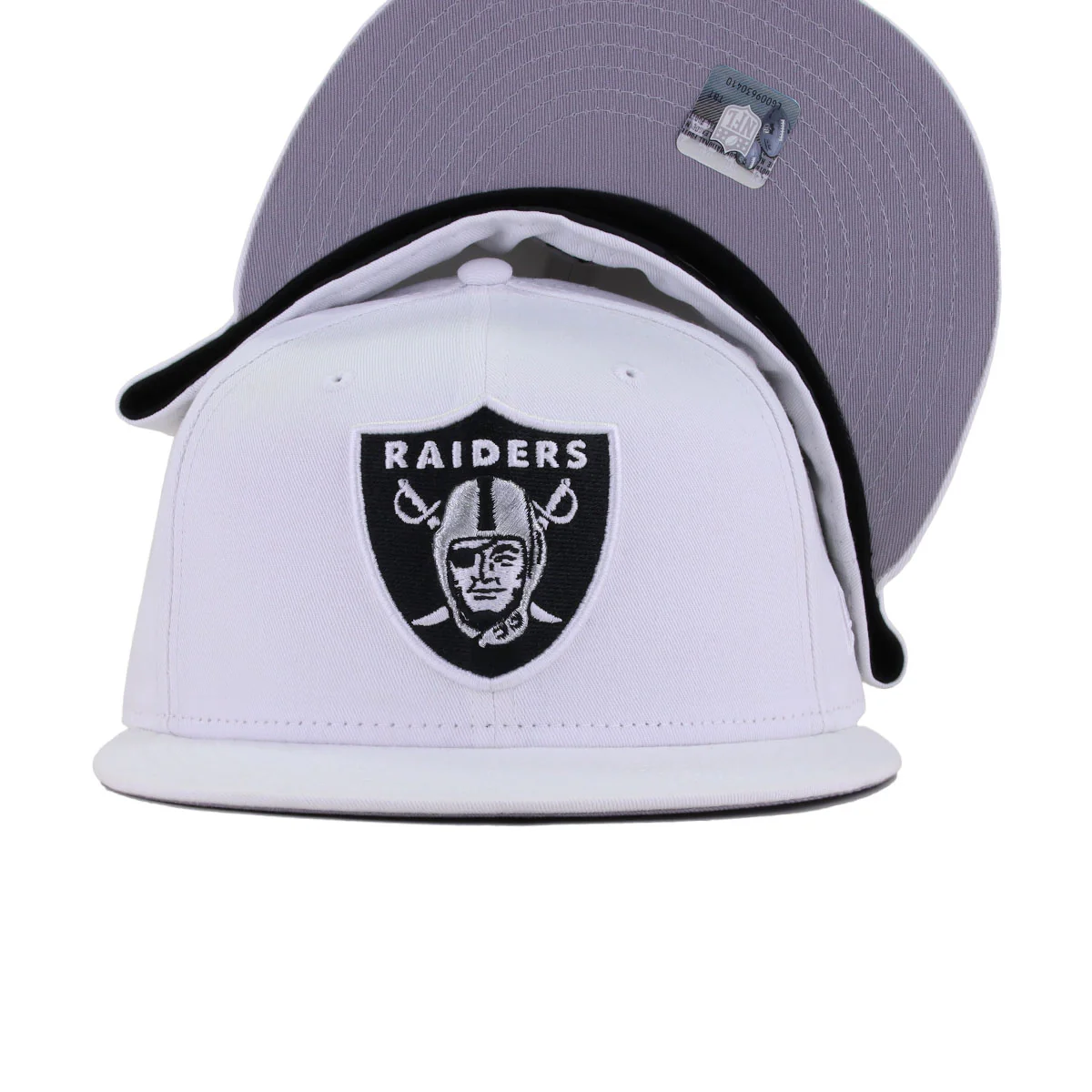 Las Vegas Raiders White New Era 59Fifty Fitted - Image 4