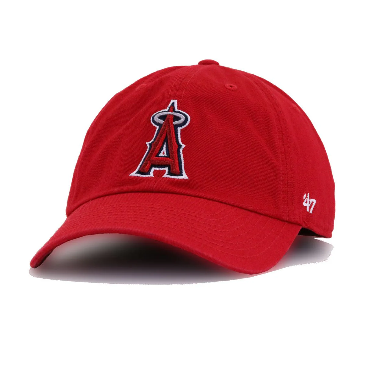 Los Angeles Angels Scarlet 47 Brand Clean Up Dad Hat