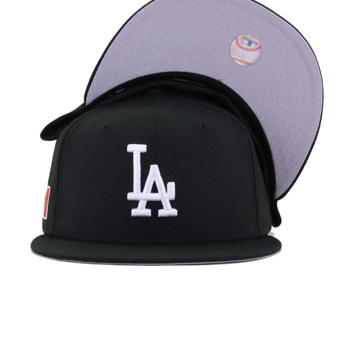 Los Angeles Dodgers Black MEXICO Flag New Era 59Fifty Fitted - Image 5