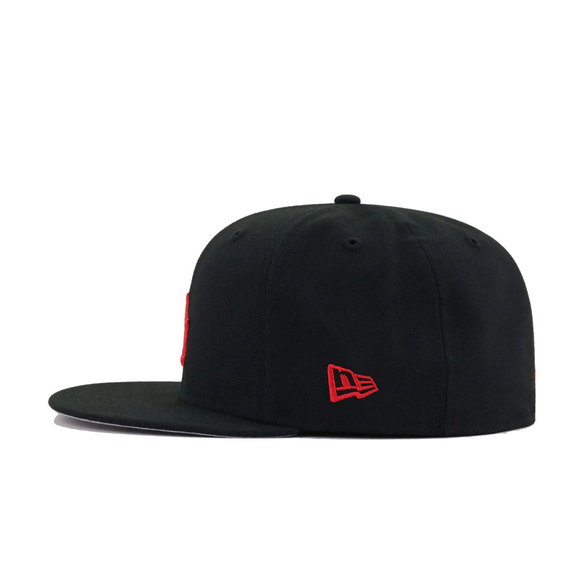 Los Angeles Dodgers Black Radiant Red Logo New Era 59Fifty Fitted - Image 3