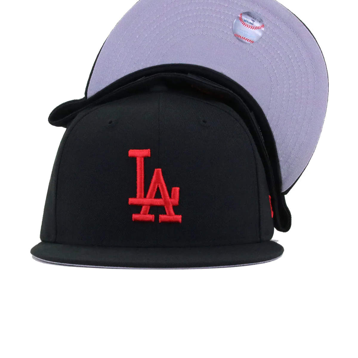 Los Angeles Dodgers Black Radiant Red Logo New Era 59Fifty Fitted - Image 4