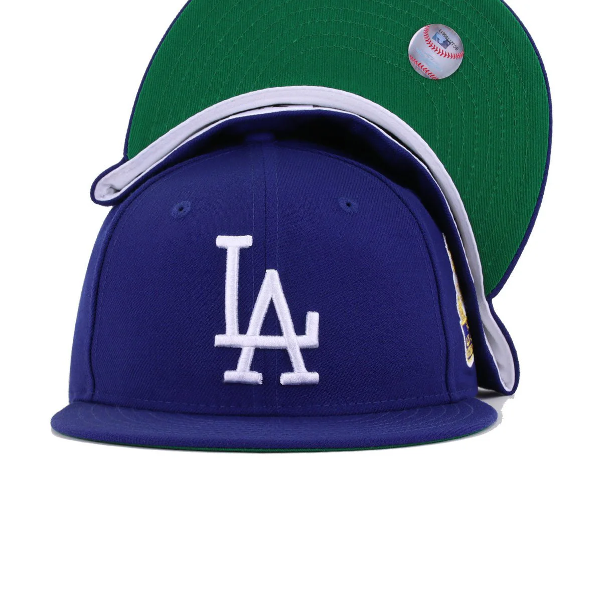 Los Angeles Dodgers Dark Royal Blue 1959 World Series Cooperstown Green Bottom New Era 59Fifty Fitted - Image 5