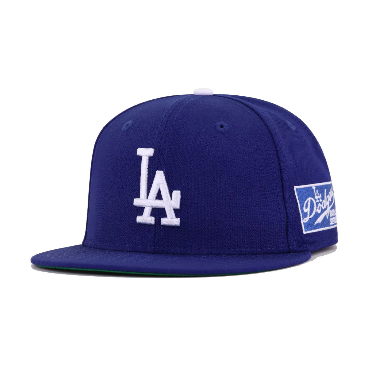 Los Angeles Dodgers Dark Royal Blue 1965 World Series Cooperstown Green Bottom New Era 59Fifty Fitted