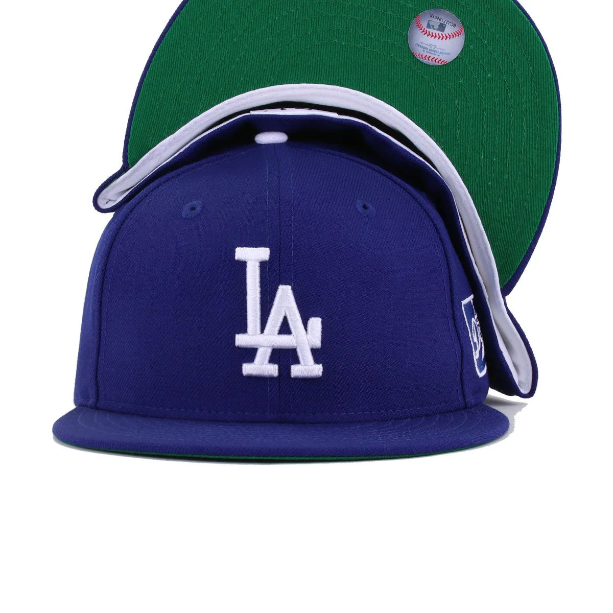 Los Angeles Dodgers Dark Royal Blue 1965 World Series Cooperstown Green Bottom New Era 59Fifty Fitted - Image 5