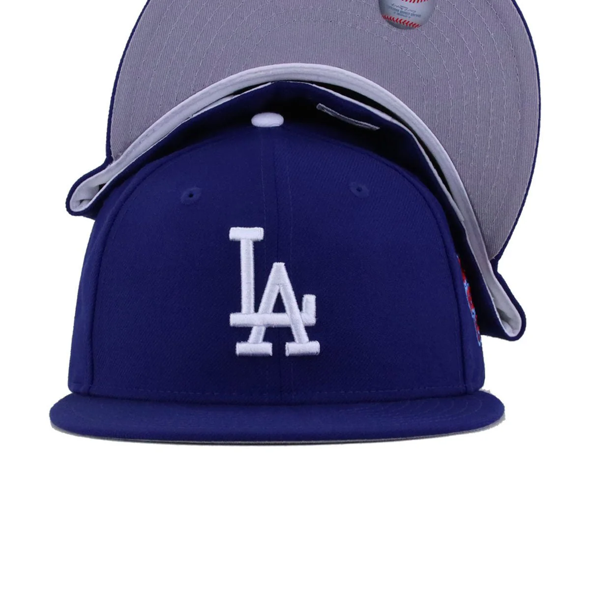 Los Angeles Dodgers Dark Royal Blue 1974 World Series Cooperstown New Era 59Fifty Fitted - Image 4