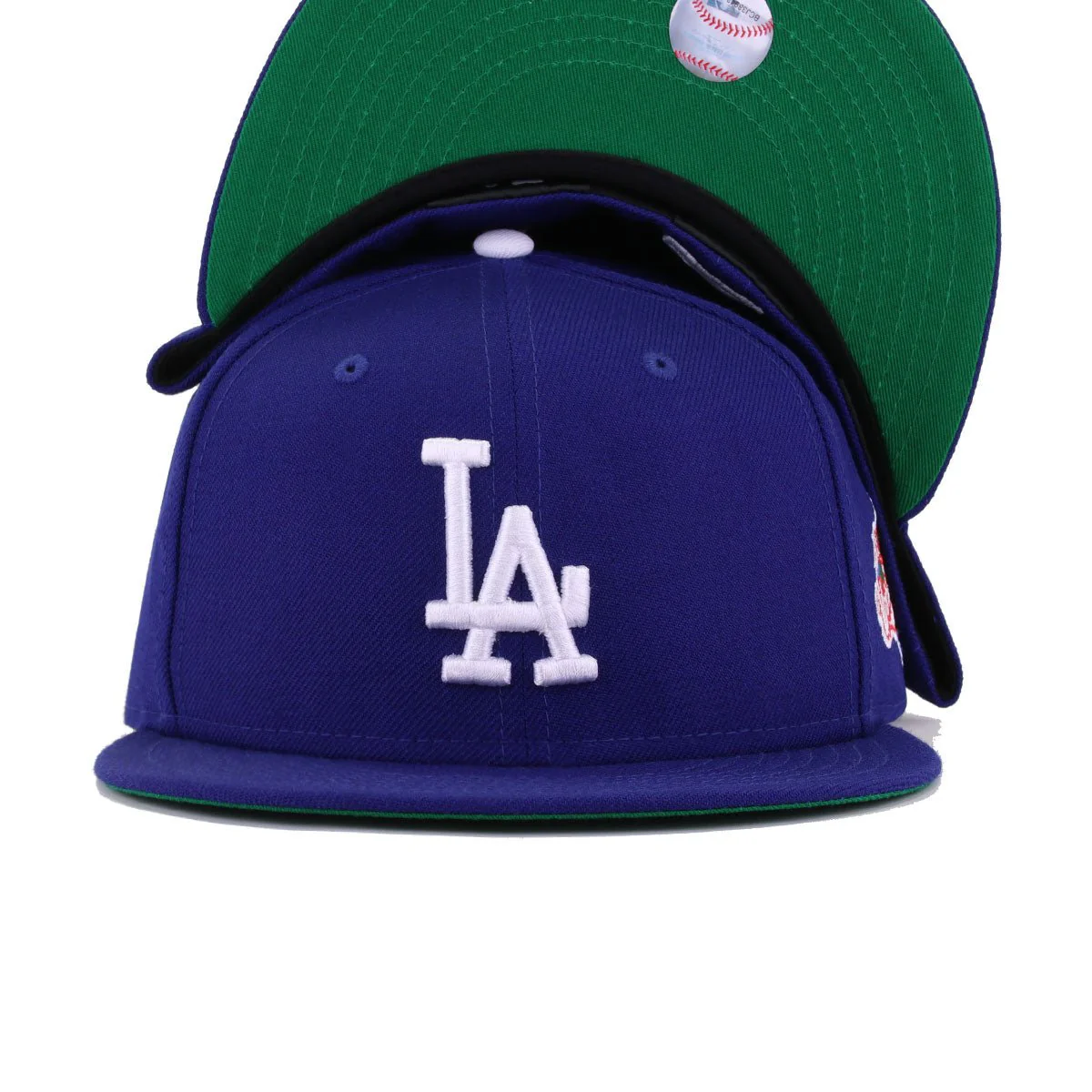 Los Angeles Dodgers Dark Royal Blue 1988 World Series Cooperstown Green Bottom New Era 59Fifty Fitted - Image 5