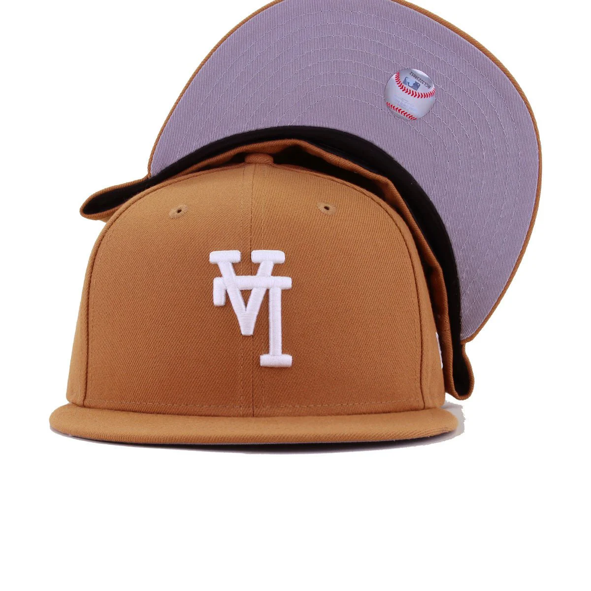 Los Angeles Dodgers Light Bronze Upside Down New Era 59Fifty Fitted - Image 4