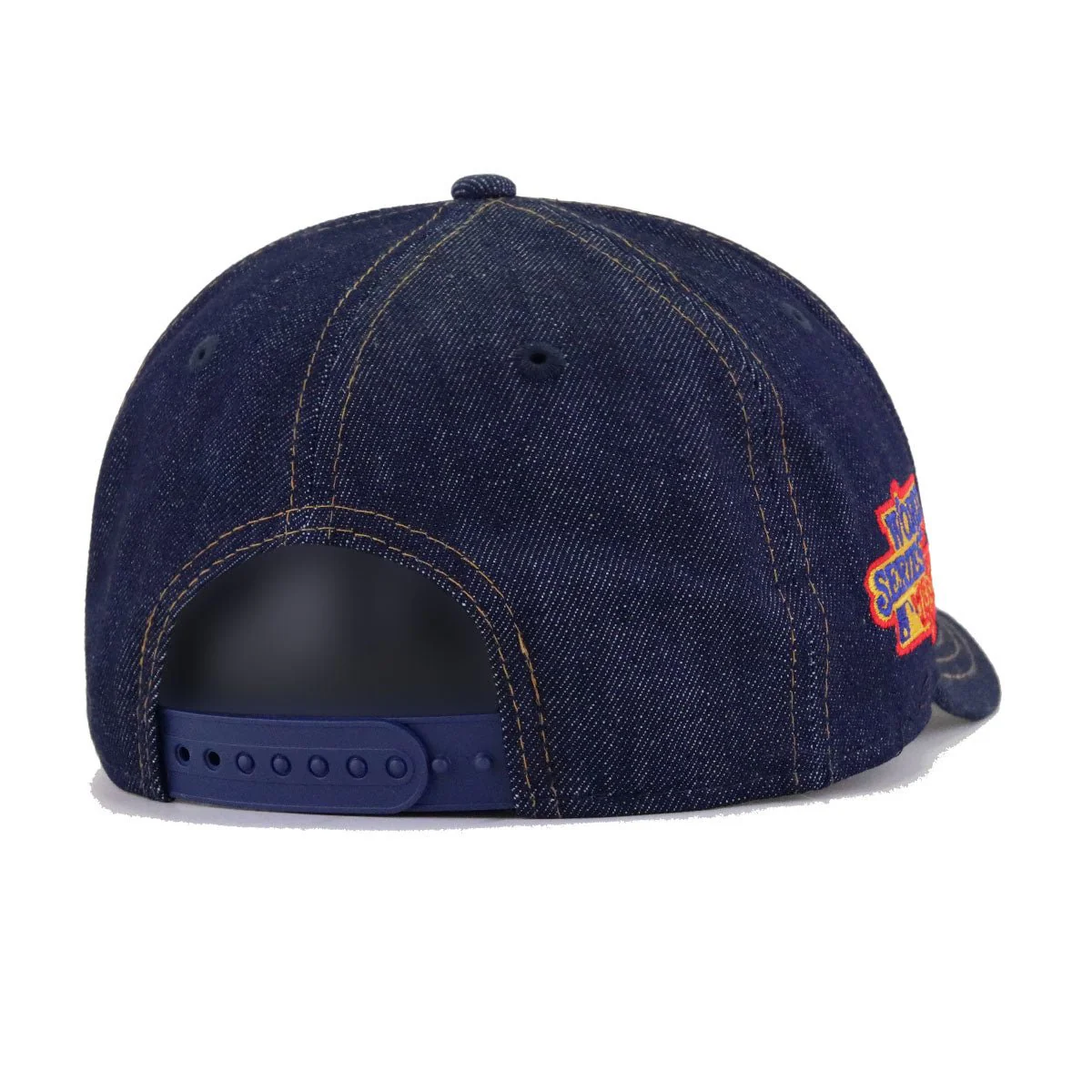Los Angeles Dodgers Light Navy Denim 1981 World Series New Era 9Forty A-Frame Snapback - Image 3