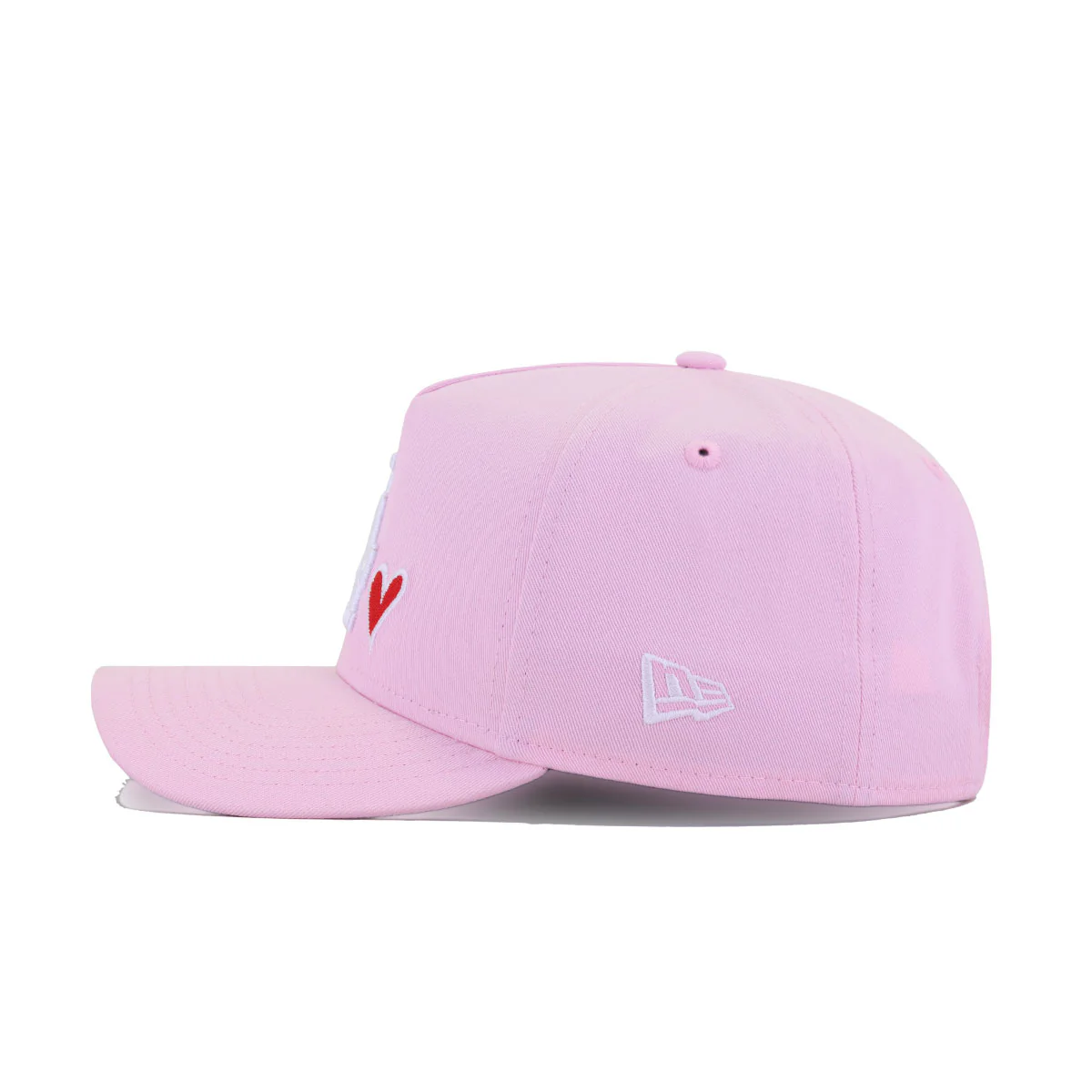 Los Angeles Dodgers Pink HEART New Era 9Forty A-Frame Snapback - Image 3