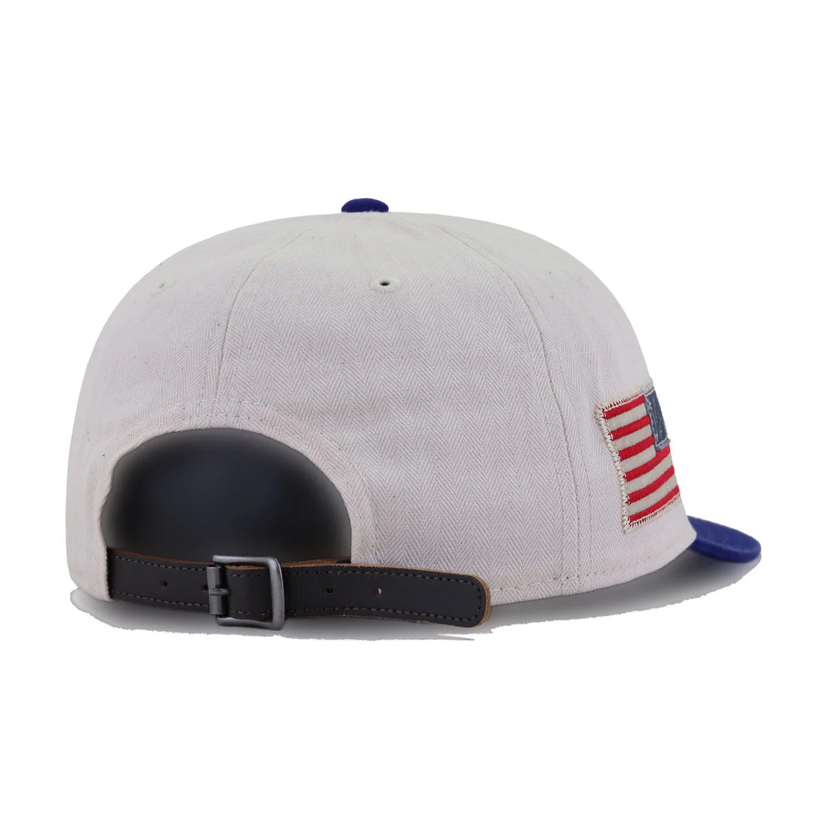 Los Angeles Dodgers THREE LOOMS Americana Herringbone New Era 9Fifty Retro Crown Strapback - Image 3