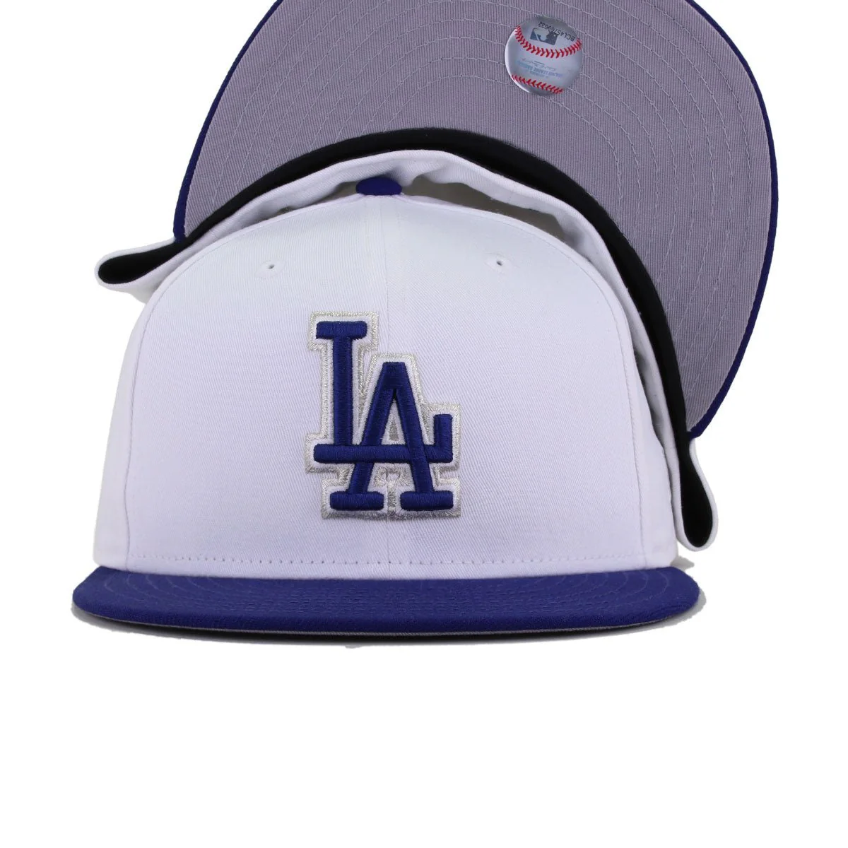 Los Angeles Dodgers White Dark Royal Blue 1999 Batting Practice New Era 59Fifty Fitted - Image 4