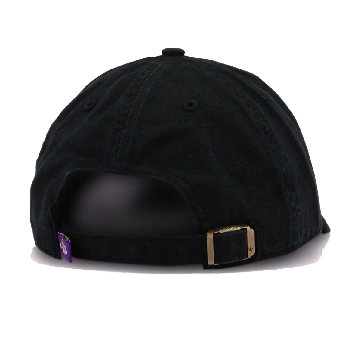 Los Angeles Lakers Black 47 Brand Clean Up Dad Hat - Image 4